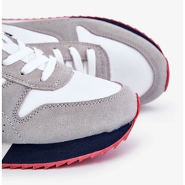 Pantofi sport bărbați memorie spumă Big Star LL174160 Alb cu gri 1