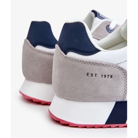 Pantofi sport bărbați memorie spumă Big Star LL174160 Alb cu gri 2