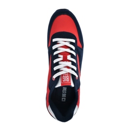 Pantofi sport bărbați memorie spumă BIG Star LL174161 Roșu cu albastru bleumarin 2