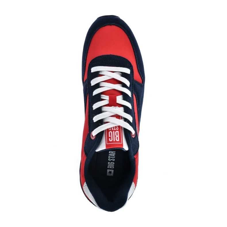 Pantofi sport bărbați memorie spumă BIG Star LL174161 Roșu cu albastru bleumarin 2