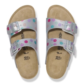 Birkenstock Arizona BS 1029805 Flops în Polka Dots argint 5