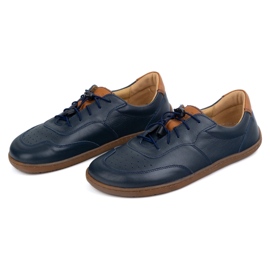 Kampol Pantofi de piele minimalist Marefoot 500/54 Blue Navy albastru 1 Kampol Pantofi de piele minimalist Marefoot 500/54 Blue Navy albastru 1