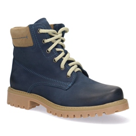 Polbut Pantofi de piele pentru femei albastru bleumarin pentru femei 5-0739-028 1