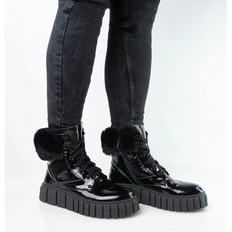 Skin-uri de piele pentru femei Pollonus Black Weapon 5-1574-001 negru 1