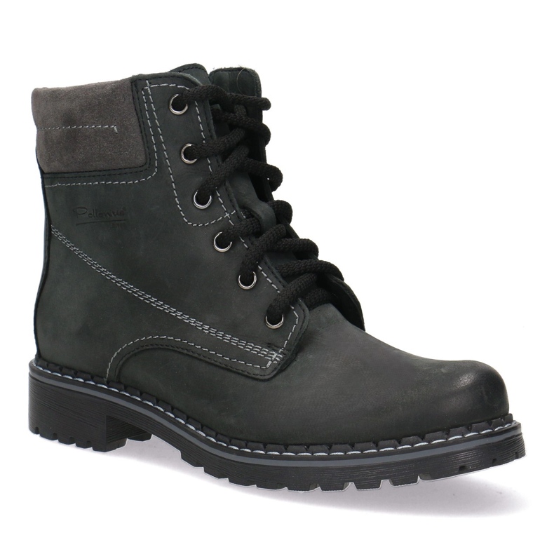 Polbut Pantofi de piele pentru femei negre Pollonus 5-0739-015 negru 1