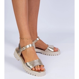 Sandale de aur cu auriu 1