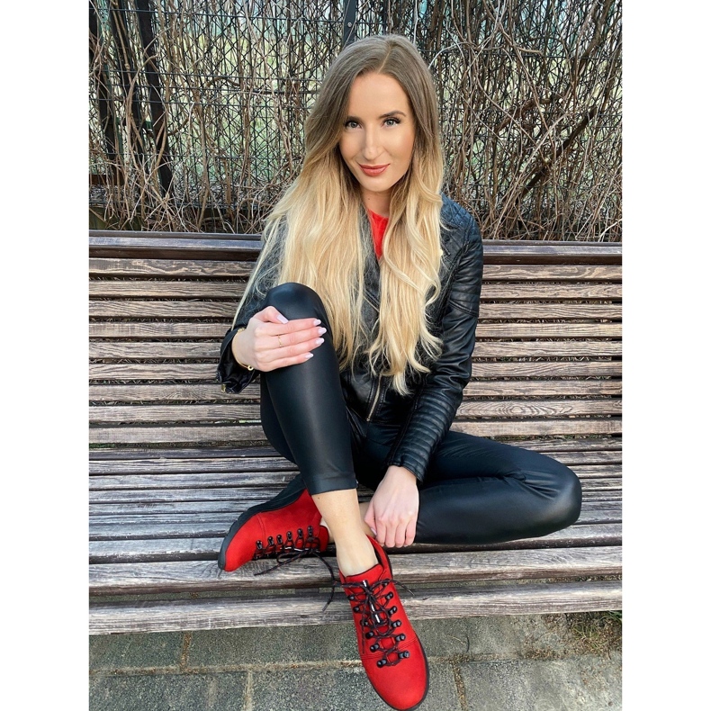 ButBal Pantofi de trekking pentru femei 674BB roșu 2 ButBal Pantofi de trekking pentru femei 674BB roșu 2