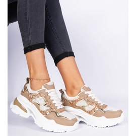 Adidatoarele de femei maro decorate cu sclipici 2