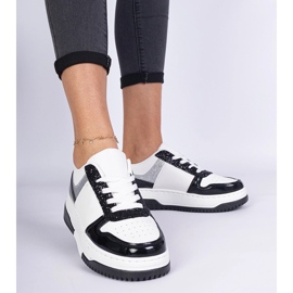 Adidasi negri de dama cu talpa groasa negru 1