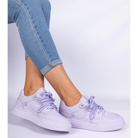 Adidași sportivi pentru femei Violet de la Eco -Leather 1 Adidași sportivi pentru femei Violet de la Eco -Leather 1