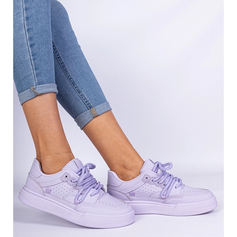 Adidași sportivi pentru femei Violet de la Eco -Leather 2 Adidași sportivi pentru femei Violet de la Eco -Leather 2