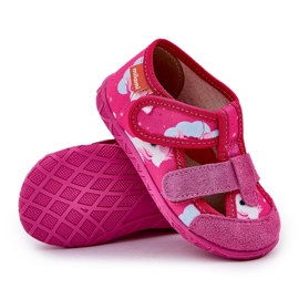Papuci pentru copii pentru Velcro în Unicorn Fuchsia roz 7