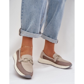 S.Barski Plăcile din piele pentru femei D&amp;A Grey Tw210 gri 2