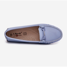 S.Barski Plăci din piele plată cu un ornament de S. Barski LR51-547 Blue albastru 2