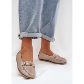 S.Barski GLITTER PLATĂ PLATĂ FAVE din piele naturală D&amp;A LR51-546 Zloty de aur 2