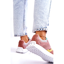 Big Star Adidași de stele mari pentru femei roz-bej 4