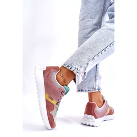 Big Star Adidași de stele mari pentru femei roz-bej 1