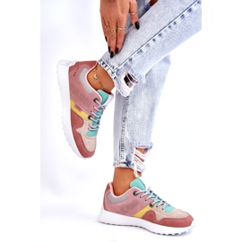 Big Star Adidași de stele mari pentru femei roz-bej 2