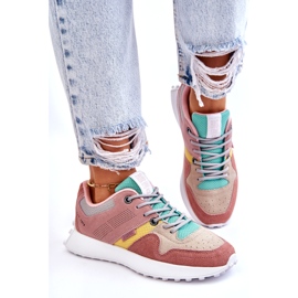 Big Star Adidași de stele mari pentru femei roz-bej 3