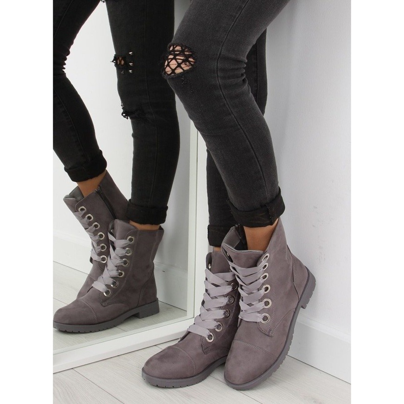 Cizme gri AB-8 gri de lucru 2