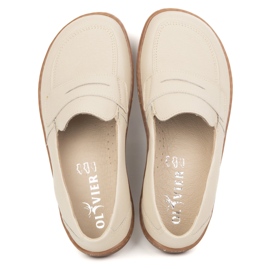 Olivier Barefoot Elegant pentru femei Minimaliste Loafers 1280 Beige bej 1