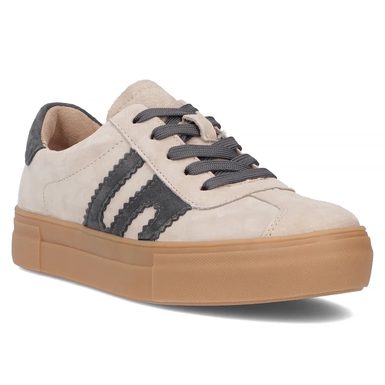 Adidași din piele Filippo DP6798/25 bej cu gri 1