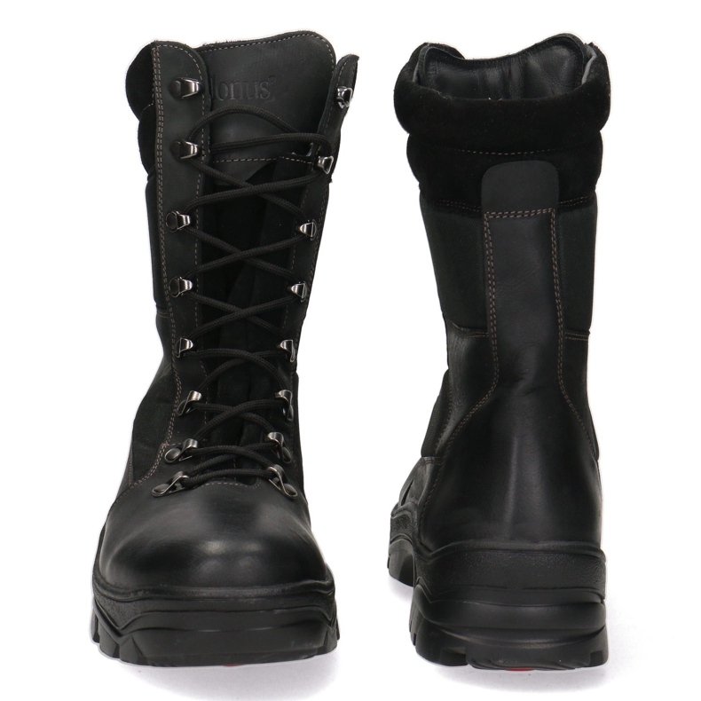 Piele Tactical Trekking-Myśliwskie Pollonus Black 6-0128-001 Muflon negru negru 1