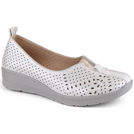 Pantofi pentru un openwork Jezzi jez388b alb 7