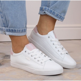 Adidasi low-top din piele ecologica, alb Big Star HH274073 1