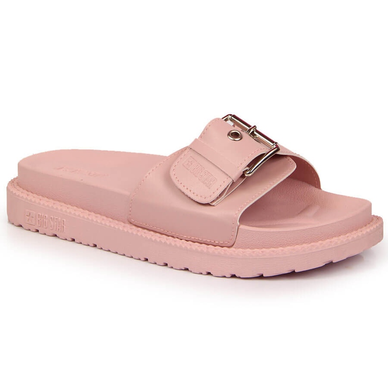 Papuci Pink Big Star pe platforma JJ274A308 roz 2