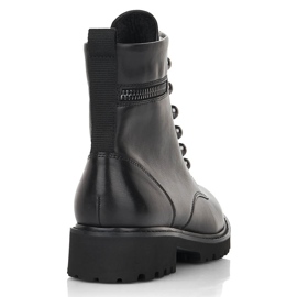 Cizme izolate dama piele, negre Remonte D8670-01 negru 1