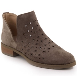 M.Daszyński Openwork Boots M. Daszyński San12a Brown maro 7