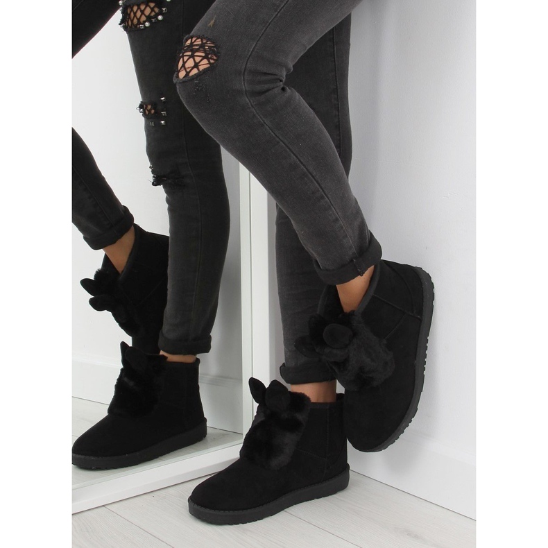 Emusy negru cu urechi B198 negru 1 Emusy negru cu urechi B198 negru 1