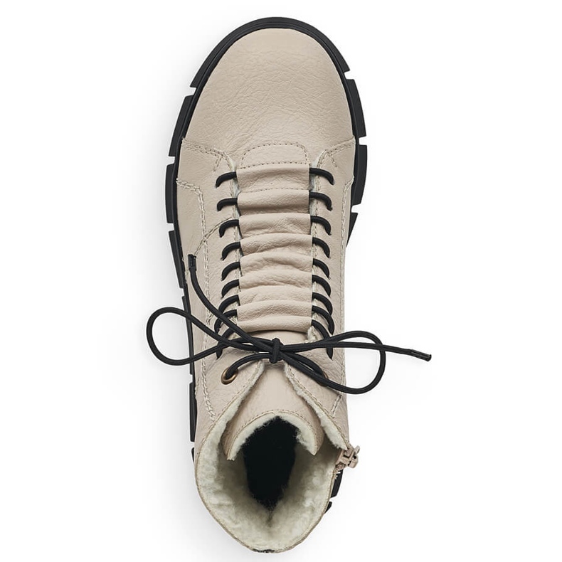 Cizme izolate de dama bej Rieker X3428-60 1