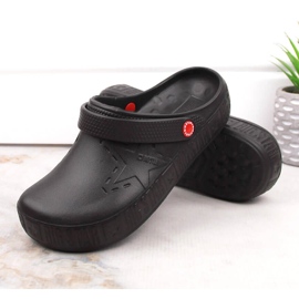 Papuci Big Star II275001 black kroks din spumă neagră negru 1