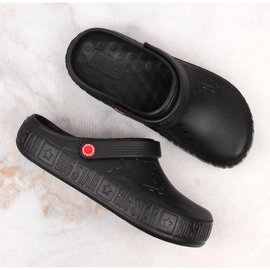 Papuci Big Star II275001 black kroks din spumă neagră negru 2