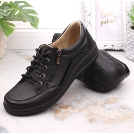 Pantofi de dama comozi, Helios negri negru 2