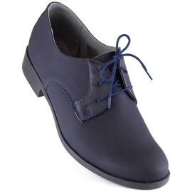 Pantofi de comuniune pentru tineret bleumarin Kornecki 6120 albastru 1