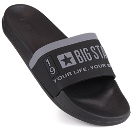 Șlapi sport negri Big Star LL274732 negru 1