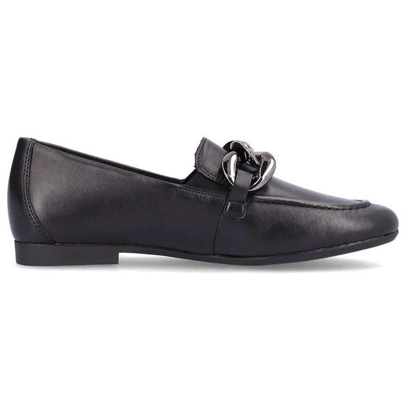 Pantofi de dama comozi din piele cu lant, negru Remonte D0K00-00 1