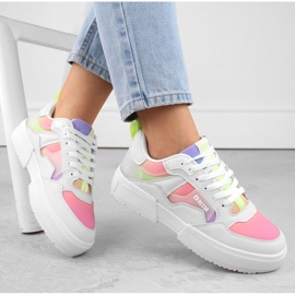 Pantofi sport multicolori de dama Big Star NN274359 alb 2 Pantofi sport multicolori de dama Big Star NN274359 alb 2