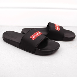 Șlapi sport negri Big Star OO274038 negru 1