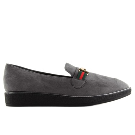 Gri Mocasini gri dama S0-204 gri 2 Gri Mocasini gri dama S0-204 gri 2