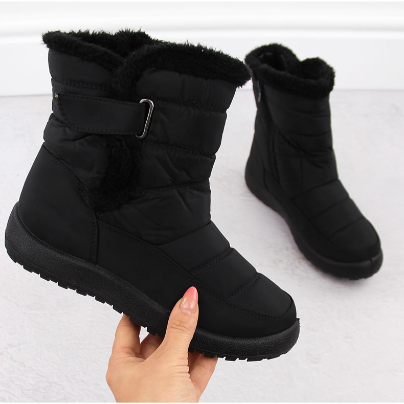 Cizme de zăpadă de damă cu blană Filo Donna Z24-50 negre negru 1 Cizme de zăpadă de damă cu blană Filo Donna Z24-50 negre negru 1