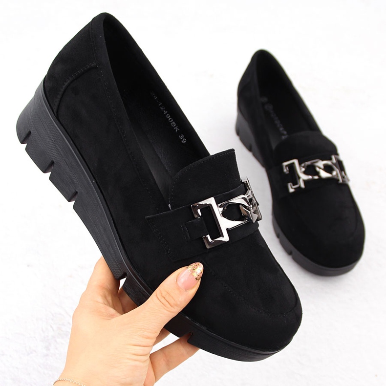 Pantofi negri pentru damă Potocki 12490 negru 1