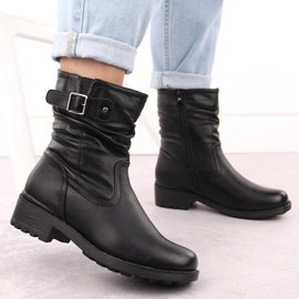 Botine de damă confortabile, negre, izolate Unisoft negru 5