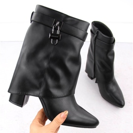 Botine de dama, negre, Vinceza 16468 negru 1