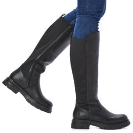 Cizme izolate dama piele, neagra Rieker Z9158-00 negru 1 Cizme izolate dama piele, neagra Rieker Z9158-00 negru 1