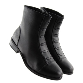 Ghete de dama izolate negre F7091-1BLACK negru 2