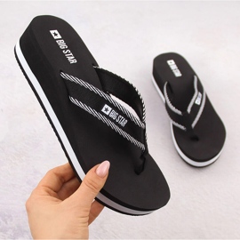 Flip-flops negri pentru damă Big Star NN274A727 negru 1